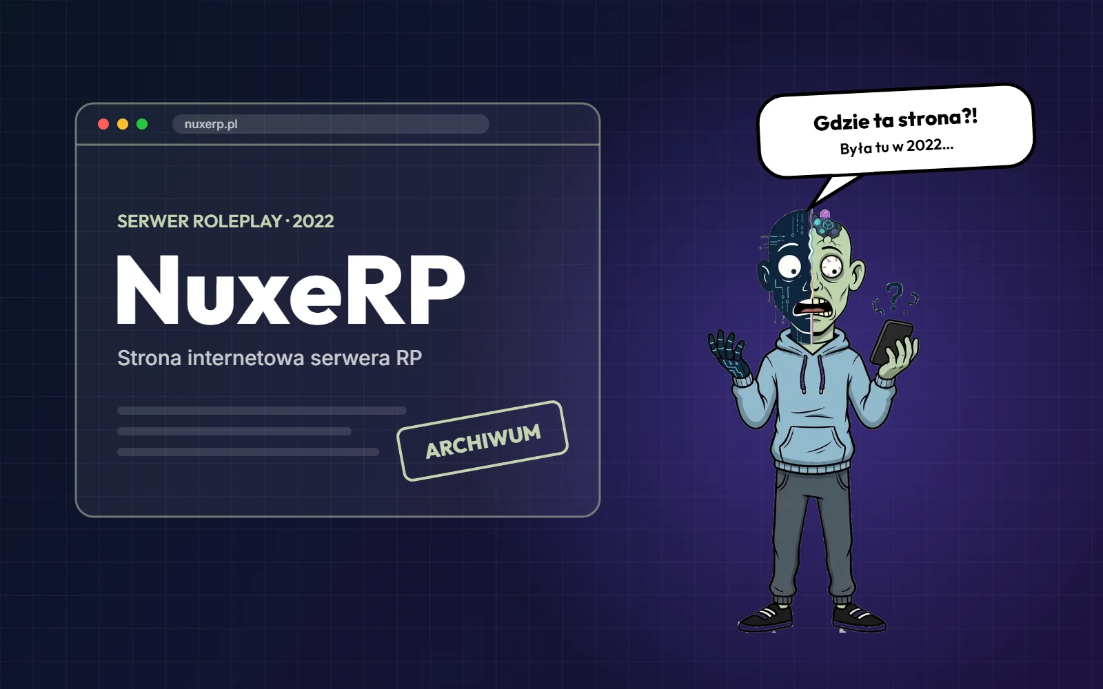 NuxeRP – strona internetowa serwera roleplay (2022)